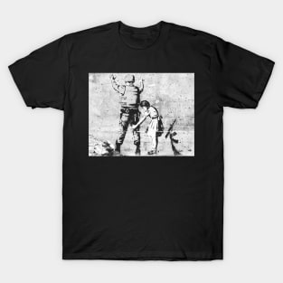 Banksy Girl and Soldier T-Shirt